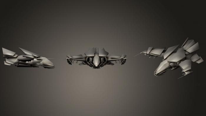 نموذج ثلاثي الأبعاد لآلة CNC السيارات والنقل مقاتلة الفضاء